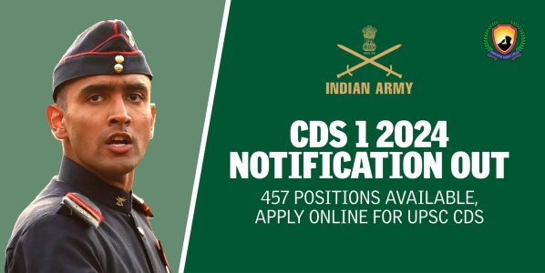 CDS 1 Notification 2024, Application Form for 457 Posts